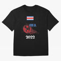 World Cup Qatar 2022 Costa Rica Oversized T-Shirt Represent Fans Who Live for FIFA World Cup 2026 for Fans of Messi and Cristiano Ronaldo and England, Bringing Tournament Hype, Historic Matchups, Family Viewing Parties and Global Sports Pride;