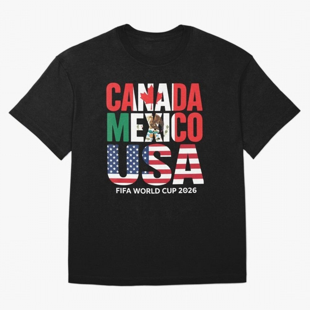 world cup 2026 hosts - canada mexico usa soccer fan Oversized T-Shirt Bring World Football Passion into FIFA World Cup 2026 Group Stage Spirit, Built around Portugal, Spain and Germany, Haaland, Soccer Culture, Superstar Moments, National Team