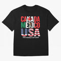world cup 2026 hosts - canada mexico usa soccer fan Oversized T-Shirt Bring World Football Passion into FIFA World Cup 2026 Group Stage Spirit, Built around Portugal, Spain and Germany, Haaland, Soccer Culture, Superstar Moments, National Team