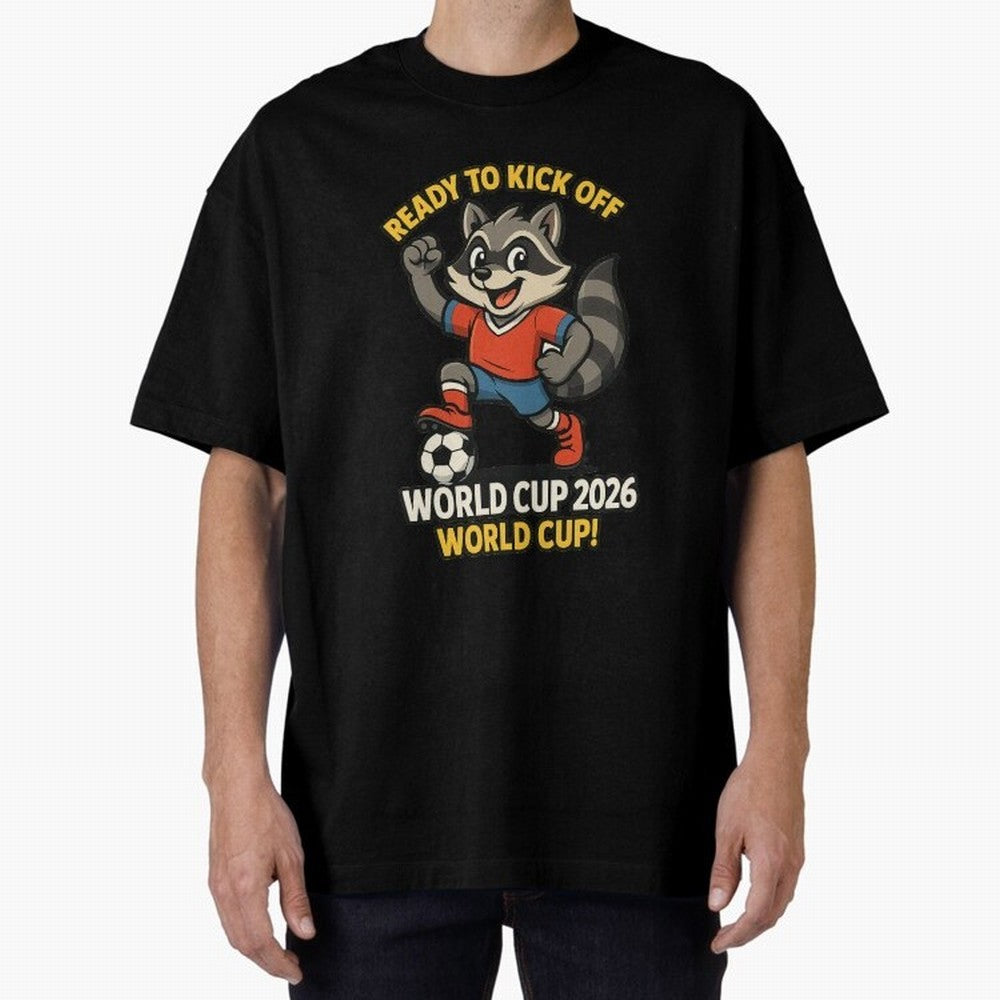 world cup 2026 Oversized T-Shirt Represent Football Lovers during FIFA World Cup 2026 Group Stage for Fans of Mbappe and Neymar and Brazil, Bringing Vintage Soccer Flavor, Modern Football Stars, National Flags and Final Night Emotion; Ideal for
