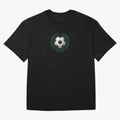 Retro Soccer 2026 Varsity Laurel Wreath Graphic Oversized T-Shirt Enjoy the Biggest Football Party of FIFA World Cup 2026 Group Stage Filled with Messi, England Energy, Global Supporter Spirit, Legendary Goals, National Colors and Tournament