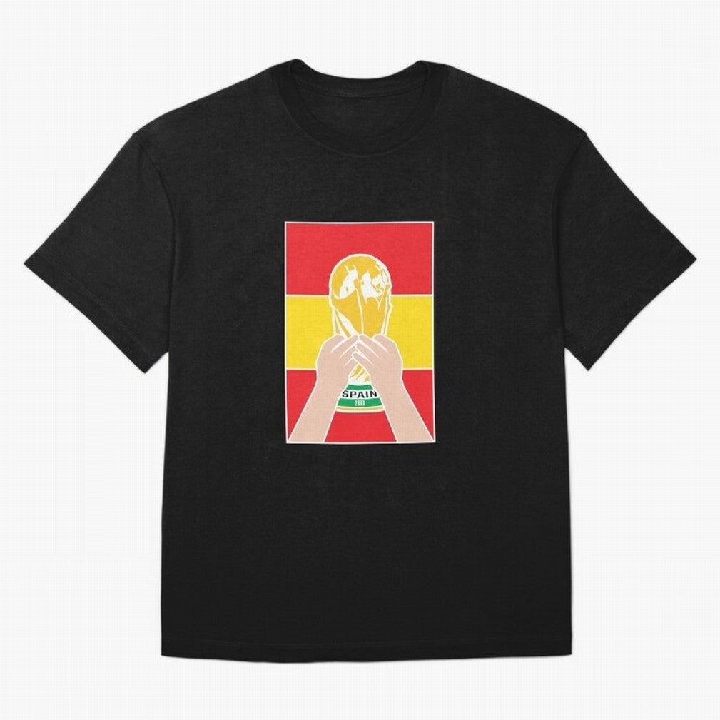 Champion Spain 2010 Oversized T-Shirt Refresh FIFA World Cup 2026 USA Canada Mexico Made for Neymar, Argentina, France and Brazil Energy, Classic Soccer Heritage, Championship Pressure, Fan Loyalty and International Pride; Ideal for Football Dads,