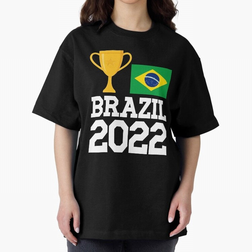 Brazil Soccer Team Fan Football Brazilian Flag 2022 T-Shirt - Brazil T shirt Soccer - Brazil Flag Vintage - Brazilian Oversized T-Shirt Enjoy Match Day Hype around FIFA World Cup 2026 USA Canada Mexico, Mbappe and Neymar, Spain, Vintage Soccer