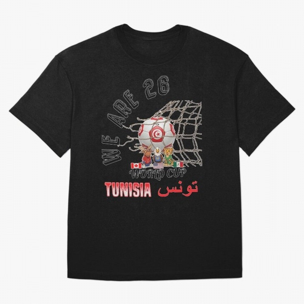 World cup 26 - Tunisia Oversized T-Shirt Discover Match Day Hype around FIFA World Cup 2026, Messi, Brazil, Portugal and Argentina, Fan Favorite Moments, National Team Passion, Big Match Drama and Soccer History; Perfect for Fans, Collectors,