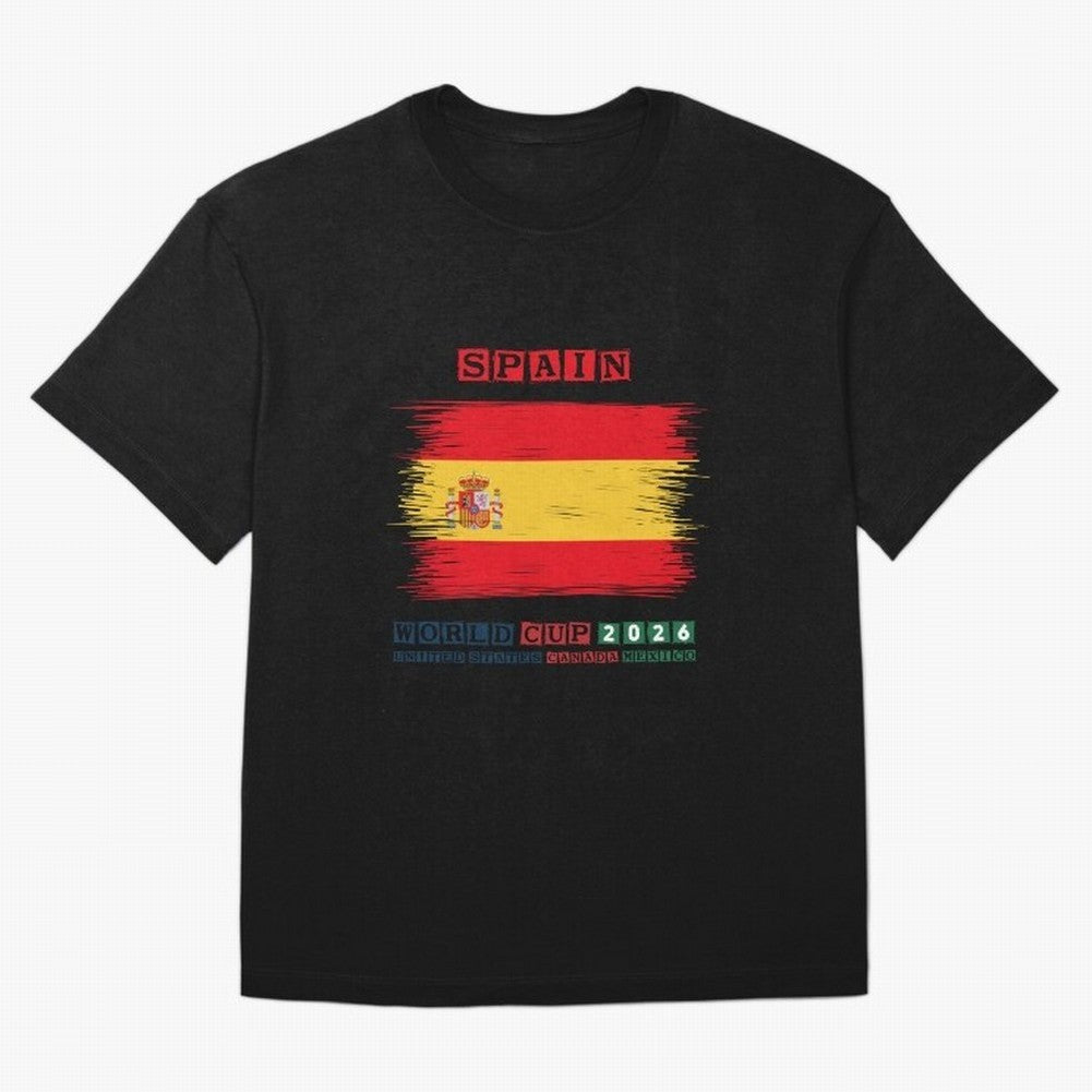 SPAIN WORLD CUP 2026 Oversized T-Shirt Fuel the Hype around FIFA World Cup 2026 for Fans of Messi and Cristiano Ronaldo and Argentina, Bringing Fan Favorite Moments, National Team Passion, Big Match Drama and Soccer History; Built for Supporters