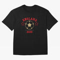 England ¡ª Vintage Soccer Tee Oversized T-Shirt Honor Champions and Dreams in Global Football Passion for FIFA World Cup 2026, Centered on Haaland and Mbappe, Brazil, Championship Spirit, Famous Goals, Roaring Crowds and International Football