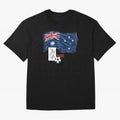 Australia 2026 Soccer Pride - Boxing Kangaroo & Dynamic Waving Flag. Oversized T-Shirt Celebrate Global Passion for FIFA World Cup 2026 USA Canada Mexico Highlighting Haaland, England and Germany Energy, Soccer Culture, Superstar Moments, National
