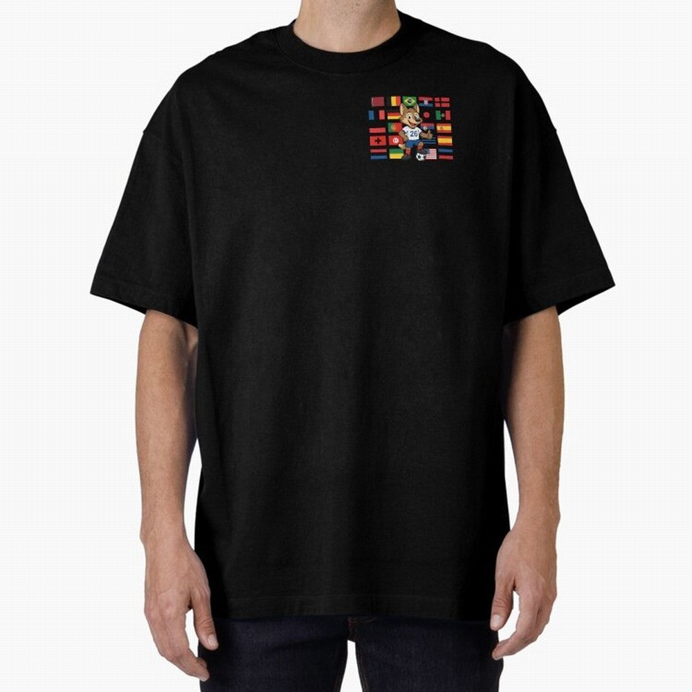 Copa Mundial de F¨²tbol Oversized T-Shirt Celebrate Every Goal in the FIFA World Cup 2026 Journey through Haaland and Mbappe Highlights, Portugal, Spain and Germany Pride, Tournament Hype, Historic Matchups, Family Viewing Parties and Global Sports