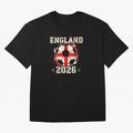 Front Print England Soccer World Cup 2026 - English Fan Gift T-Shirt_84562392 Oversized T-Shirt Refresh FIFA World Cup 2026 Group Stage Featuring CR7 and Messi, France Energy, Classic Soccer Heritage, Championship Pressure, Fan Loyalty and