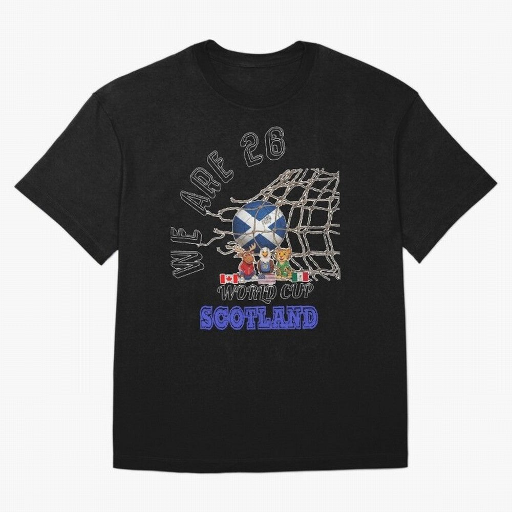World cup 26 - Scotland Oversized T-Shirt Honor the Football Icons of FIFA World Cup 2026 for Fans of Neymar, Haaland and Cristiano Ronaldo and Brazil, Portugal and Argentina, Bringing Goal Celebration Energy, Supporter Heritage, Football Icons and