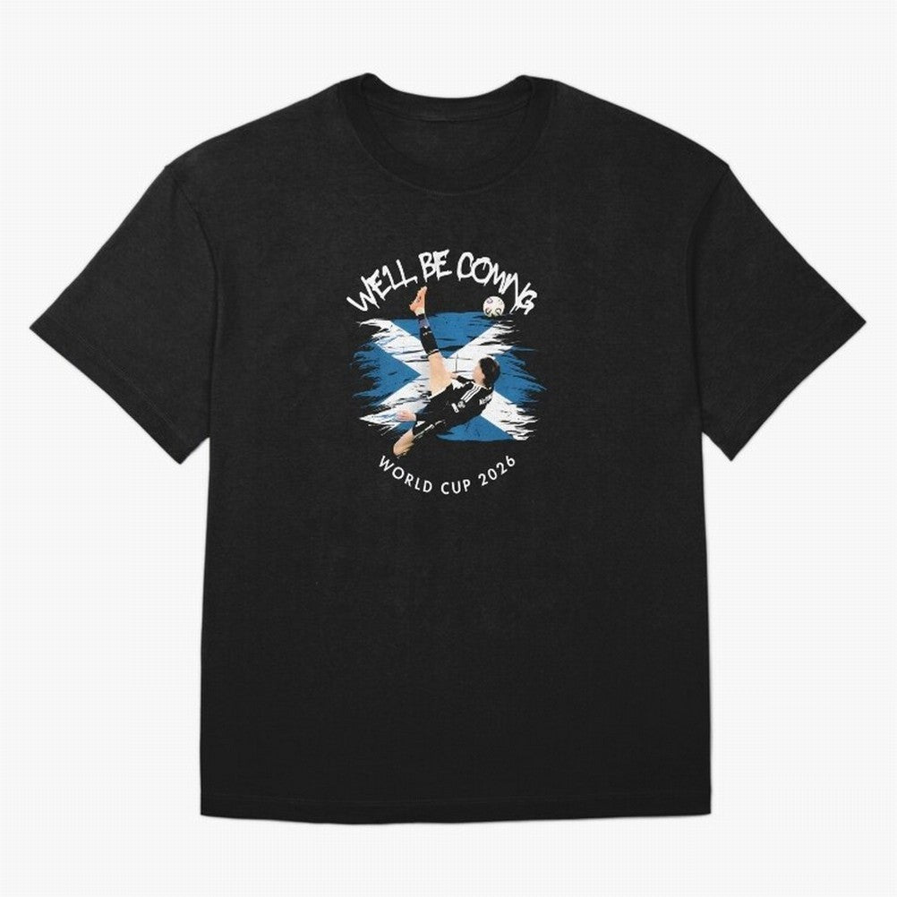 We'll be coming 2026 - Scotland World Cup 2026 ¨C Tartan Army Returns T-Shirt_83870657 Oversized T-Shirt Turn Football Passion into FIFA World Cup 2026 Group Stage for Fans of Messi, Neymar and Mbappe and Germany, Bringing Supporter Pride, Iconic