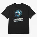 Argentina Heart of the Game ¨C Retro Soccer Fan Design Oversized T-Shirt Celebrate Every Goal in FIFA World Cup 2026 Built around Cristiano Ronaldo, England, France and Netherlands Energy, Fan Favorite Moments, National Team Passion, Big Match