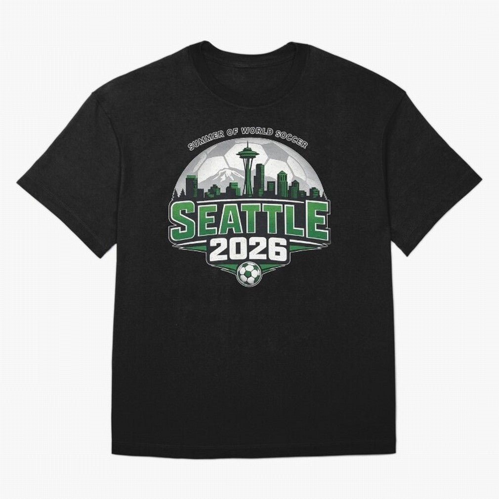 World Soccer Tournament Cup 2026 Seattle Oversized T-Shirt Relive the Noise and Pride of FIFA World Cup 2026 USA Canada Mexico with Messi and Cristiano Ronaldo, Argentina Energy, Stadium Chants, National Pride, Trophy Dreams and Unforgettable