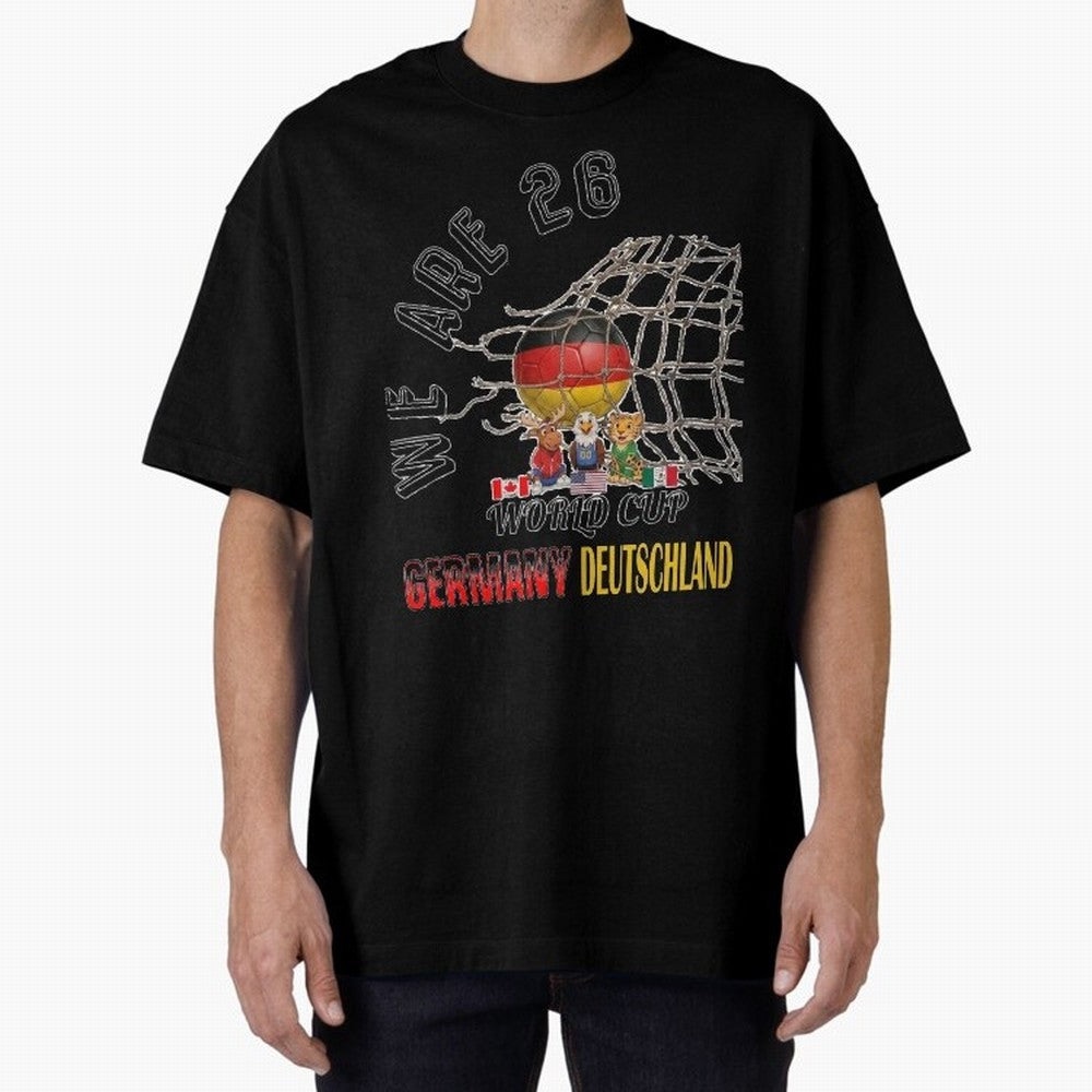 World cup 26 - Germany Oversized T-Shirt Represent Football Lovers during Global Football Passion for FIFA World Cup 2026 Group Stage, Filled with Haaland, England, Stadium Memories, Football Loyalty, International Chants and Championship