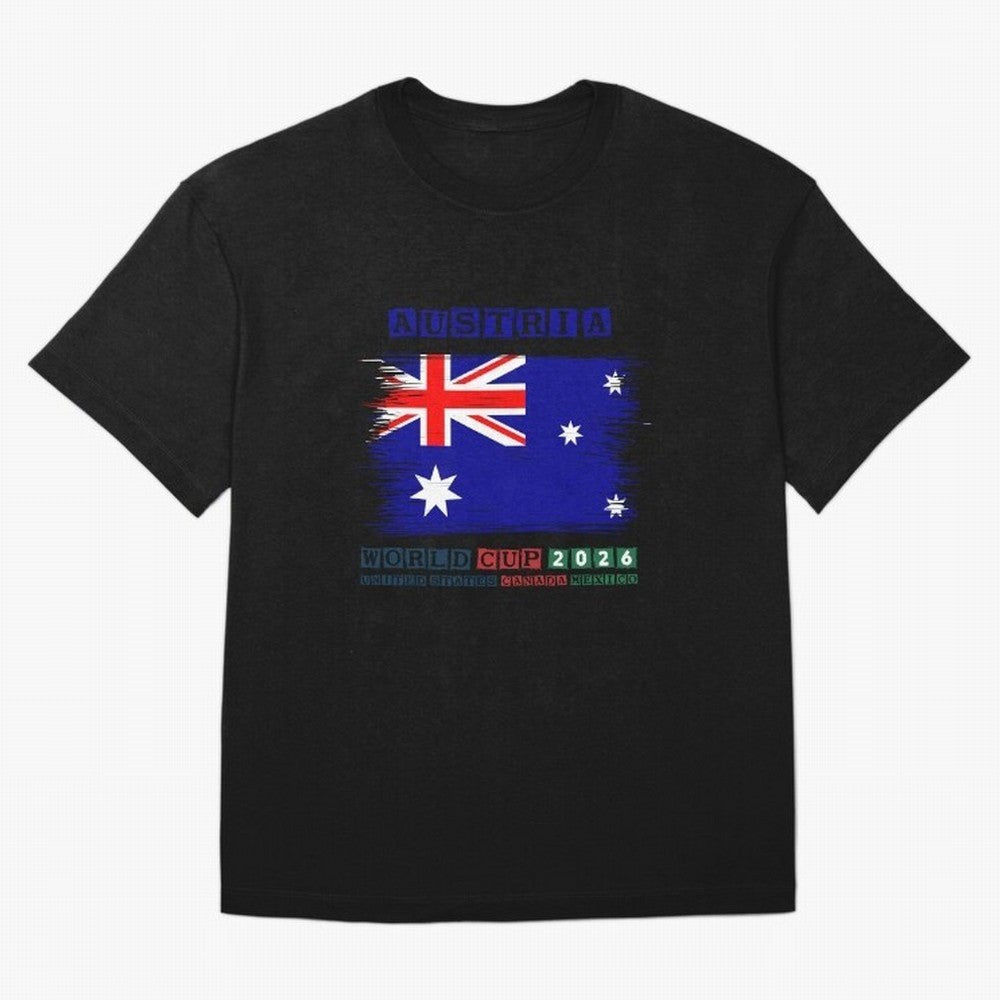 AUSTRIA WORLD CUP 2026 Oversized T-Shirt Create FIFA World Cup 2026 for Fans of Neymar, Haaland and Cristiano Ronaldo and Brazil, Portugal and Argentina, Bringing Supporter Pride, Iconic Celebrations, Legendary Names and Global Match Day Energy;
