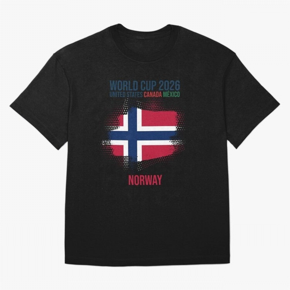 NORWAY WORLD CUP 2026 Oversized T-Shirt Bring a Vintage Feel to FIFA World Cup 2026 for Fans of Neymar, Haaland and Cristiano Ronaldo and France and Portugal, Bringing Supporter Pride, Iconic Celebrations, Legendary Names and Global Match Day