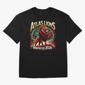 Morocco Football - World Cup 2026 Oversized T-Shirt Celebrate the Biggest Stage of FIFA World Cup 2026 USA Canada Mexico for Fans of CR7 and Messi and England, Bringing Championship Spirit, Famous Goals, Roaring Crowds and International Football