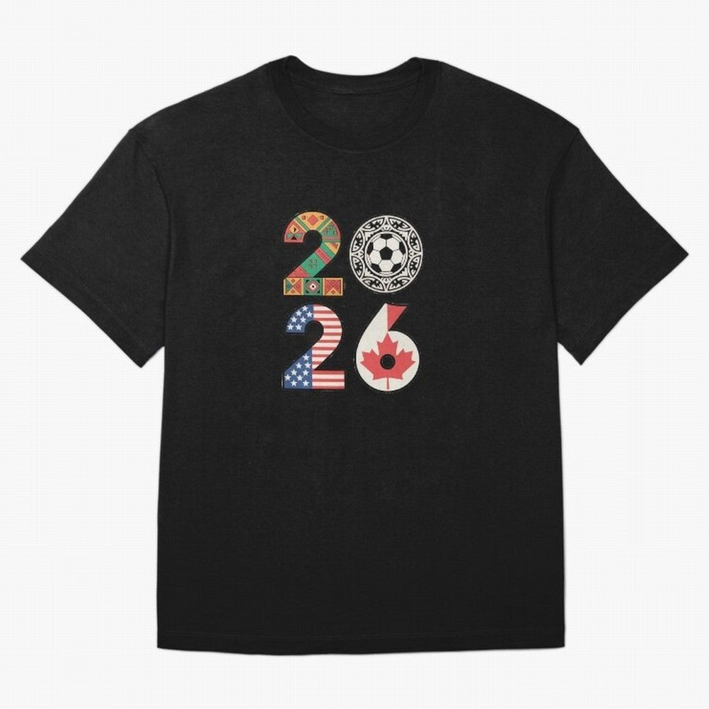2026 Football Countries Design ¨C USA, Canada & Mexico Inspired Art Oversized T-Shirt Support Iconic Players in Match Day Hype around FIFA World Cup 2026 Group Stage, Haaland and Mbappe, Argentina and Brazil, Stadium Memories, Football Loyalty,