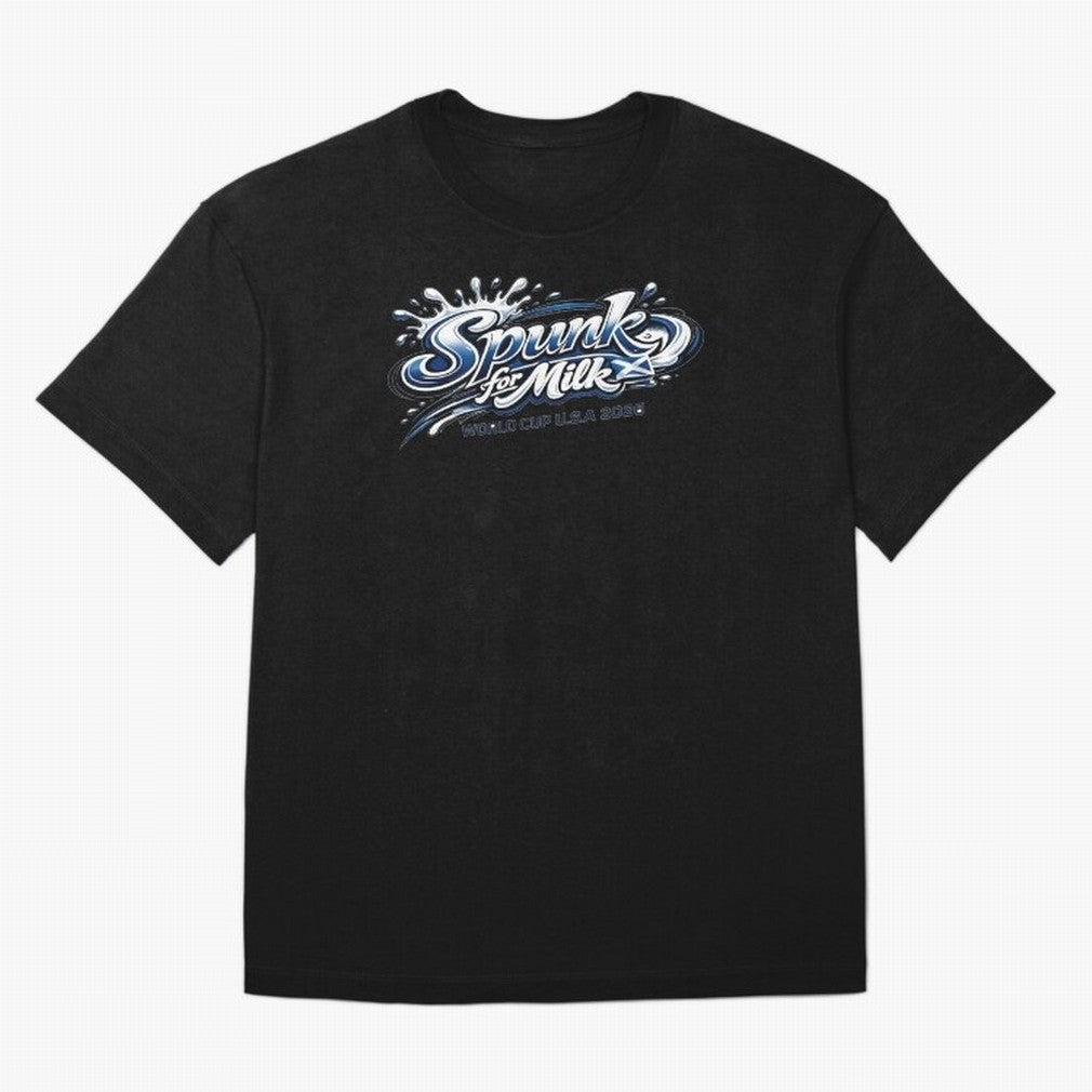 Spunk for Milk Oversized T-Shirt Feel the Heartbeat of Global Football Passion for FIFA World Cup 2026 USA Canada Mexico, Driven by Neymar, Haaland and Cristiano Ronaldo, Argentina and Brazil, Match Day Excitement, Supporter Culture, Golden Goals