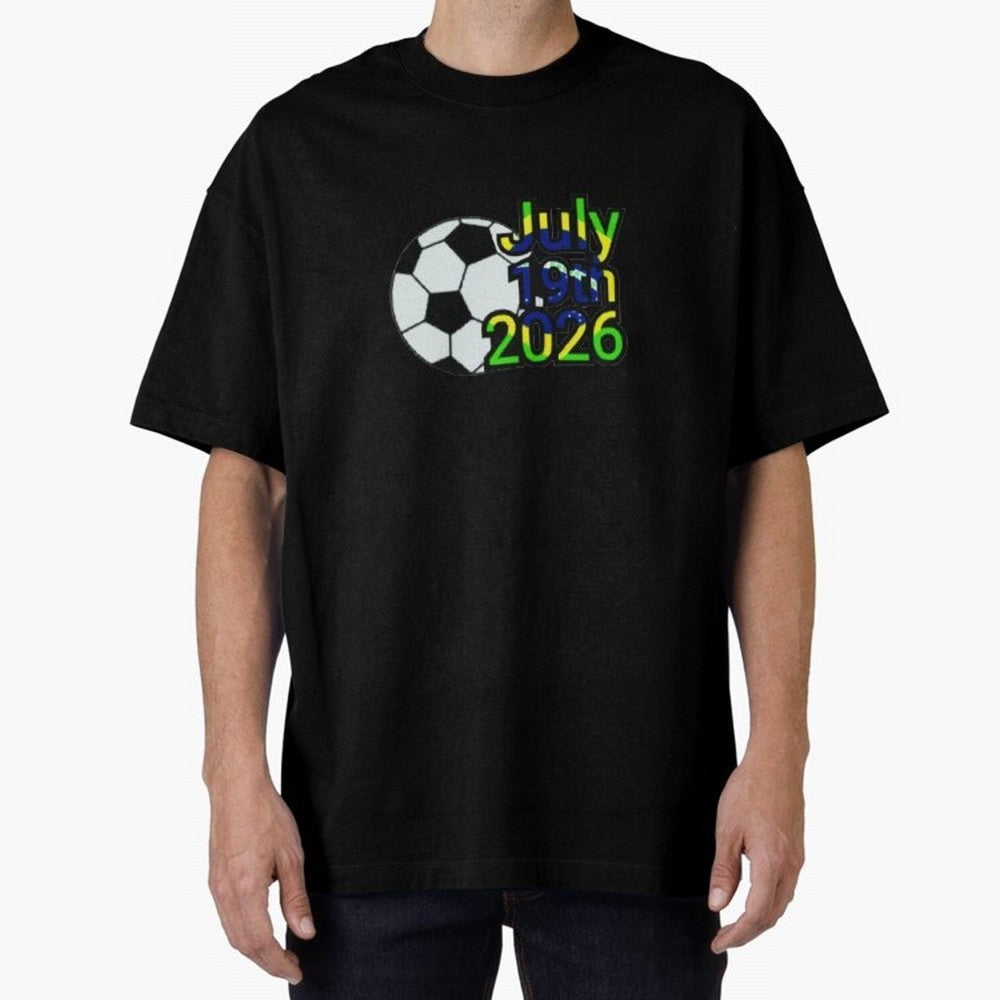 USA 2026- Brazil Oversized T-Shirt Turn Every Weekend Toward FIFA World Cup 2026 Group Stage Featuring CR7, Argentina and Brazil Energy, Football History, Final Match Energy, Crowd Noise and Once in a Lifetime Moments; Perfect for People Who Love