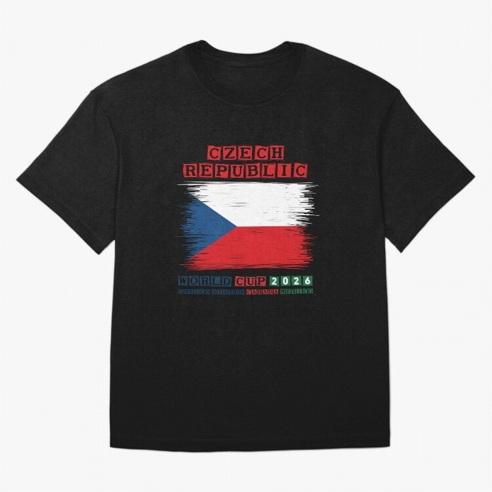 Czech Republic WORLD CUP 2026 Oversized T-Shirt Carry the Colors and Pride of Global Football Passion for FIFA World Cup 2026, with Messi, Spain and Netherlands, Tournament Hype, Historic Matchups, Family Viewing Parties and Global Sports Pride;