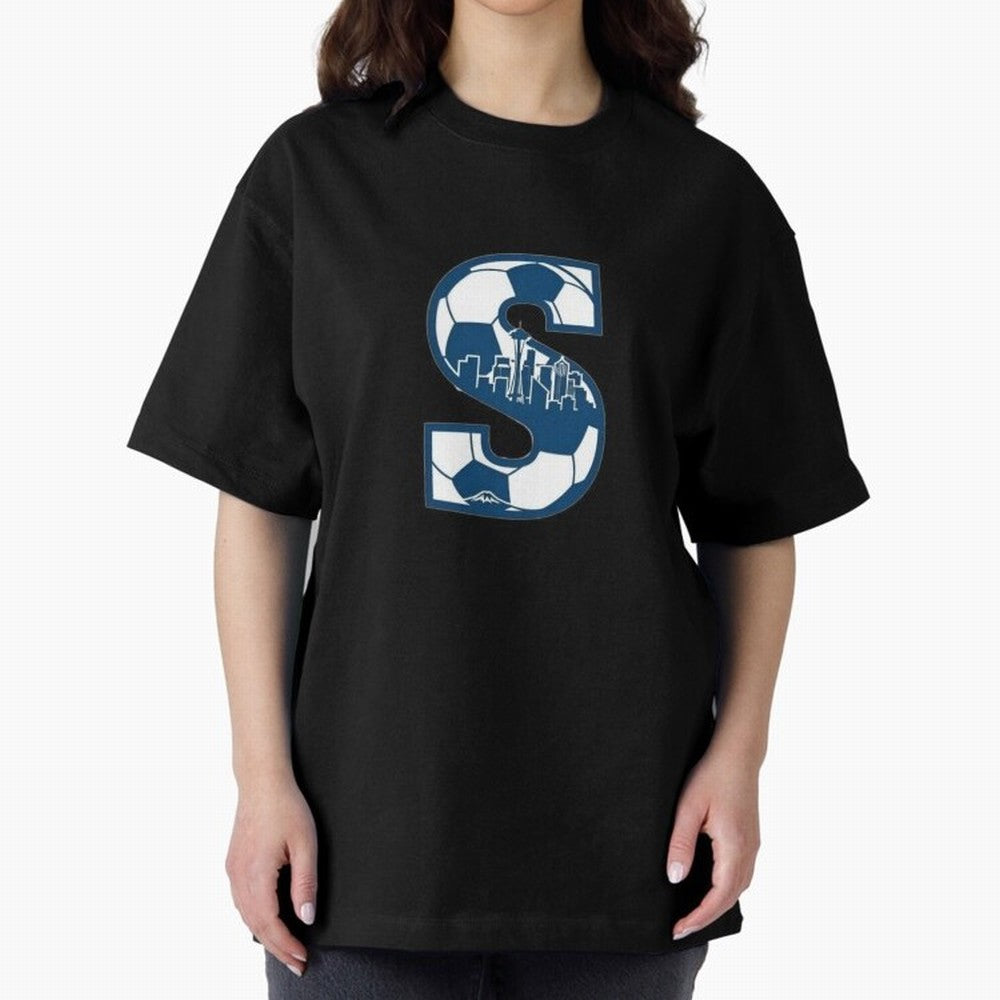 Seattle Soccer 2026 Oversized T-Shirt Make Your Look Match FIFA World Cup 2026 USA Canada Mexico for Fans of Mbappe and Neymar and Portugal, Spain and Germany, Bringing Football Passion, Legendary Performances, Festival Vibes and Supporter