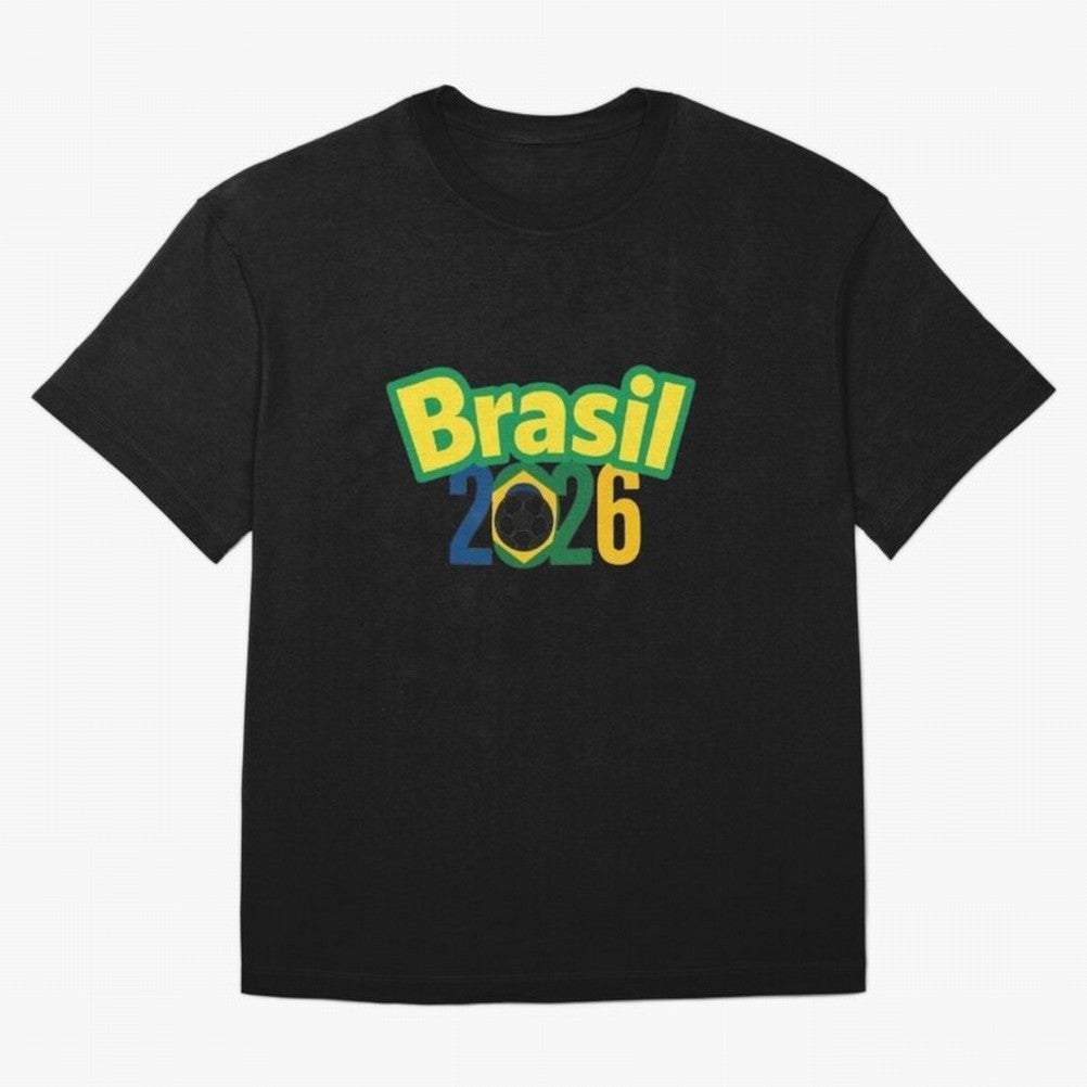 Brasil 2026 Football Mission - Road to Next World Cup T-Shirt Oversized T-Shirt Enjoy the Biggest Football Party of the FIFA World Cup 2026 Journey through Neymar Highlights, Argentina Pride, Match Day Excitement, Supporter Culture, Golden Goals