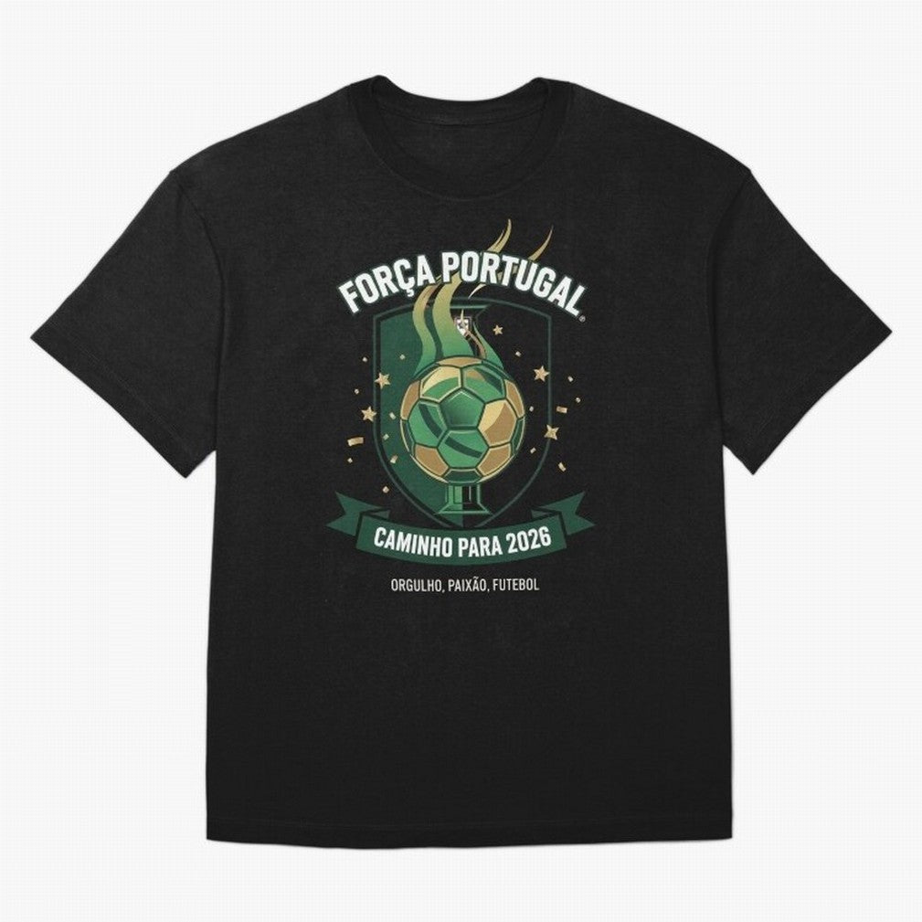 Portugal World Cup 2026 Fan Art Oversized T-Shirt Carry the Colors and Pride of Match Day Hype around FIFA World Cup 2026 USA Canada Mexico, Neymar, Haaland and Cristiano Ronaldo, England, Stadium Memories, Football Loyalty, International Chants