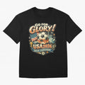 Soccer USA Oversized T-Shirt Represent Football Lovers during FIFA World Cup 2026 Built around Messi, Germany Energy, Tournament Hype, Historic Matchups, Family Viewing Parties and Global Sports Pride; Ideal for Football Dads, Football Moms,