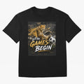 Let The Games Begin-World Cup Soccer @026 Oversized T-Shirt Represent FIFA World Cup 2026 Group Stage for Fans of Messi, CR7 and Mbappe and Spain, Bringing Tournament Hype, Historic Matchups, Family Viewing Parties and Global Sports Pride; Ideal