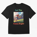 Let The Games Begin ¨C World Cup Soccer 2026 Oversized T-Shirt Feel the Heartbeat of Match Day Hype around FIFA World Cup 2026 USA Canada Mexico, Messi, CR7 and Mbappe, France, Vintage Soccer Flavor, Modern Football Stars, National Flags and Final