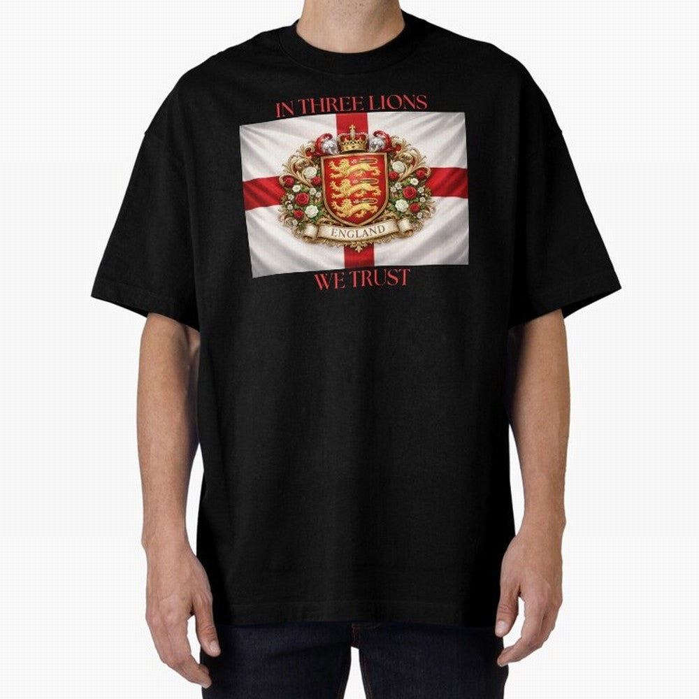 ENGLAND Oversized T-Shirt Live for the Drama of FIFA World Cup 2026 USA Canada Mexico Spirit, with Brazil, Portugal and Argentina, Neymar, Haaland and Cristiano Ronaldo, Stadium Memories, Football Loyalty, International Chants and Championship