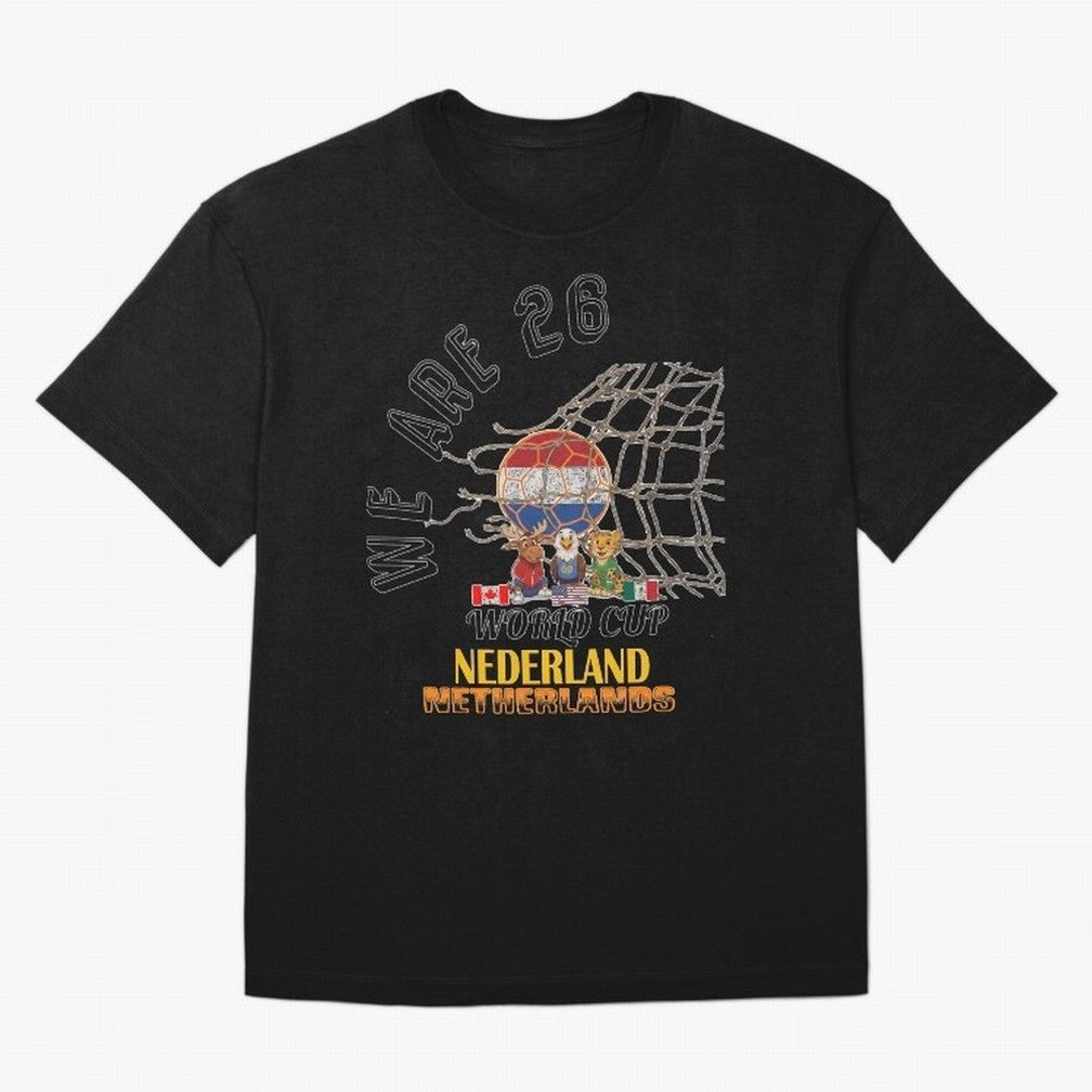 World cup 26 - Netherlands Oversized T-Shirt Enjoy the FIFA World Cup 2026 USA Canada Mexico Journey through CR7 Highlights, Argentina Pride, Worldwide Fan Energy, Dramatic Goals, Stadium Lights and Championship Celebrations; Great for Watch
