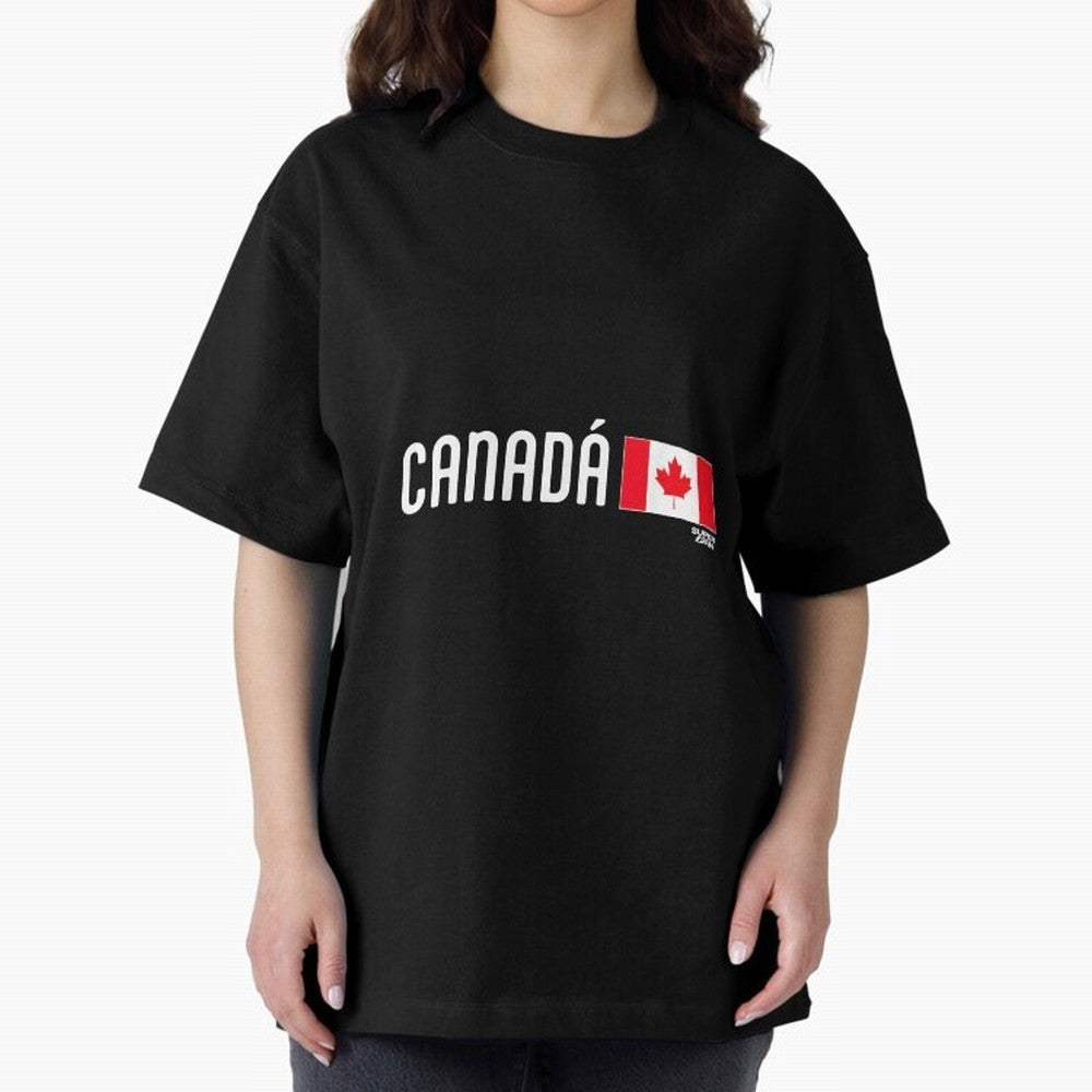 2026 Canada Soccer Fan World Cup Oversized T-Shirt Celebrate the Stars of FIFA World Cup 2026 USA Canada Mexico Spirit, with Argentina and Brazil, Messi, CR7 and Mbappe, Sports Nostalgia, International Competition, Famous Players and Unforgettable