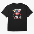 North America Spirit Cup 2026 T-Shirt_82734510 Oversized T-Shirt Celebrate FIFA World Cup 2026 Group Stage for Fans of Messi and Cristiano Ronaldo and Argentina, France and Brazil, Bringing Global Supporter Spirit, Legendary Goals, National Colors
