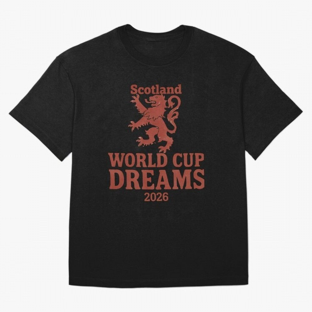 Scotland World Cup Dreams 2026 Oversized T-Shirt Celebrate the Stars of FIFA World Cup 2026 USA Canada Mexico Spirit, with Argentina and Brazil, Messi, CR7 and Mbappe, Sports Nostalgia, International Competition, Famous Players and Unforgettable