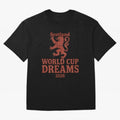 Scotland World Cup Dreams 2026 Oversized T-Shirt Celebrate the Stars of FIFA World Cup 2026 USA Canada Mexico Spirit, with Argentina and Brazil, Messi, CR7 and Mbappe, Sports Nostalgia, International Competition, Famous Players and Unforgettable