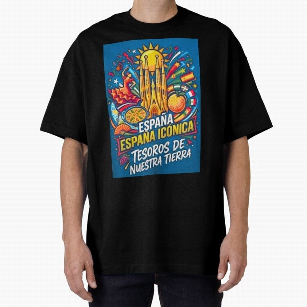 Spain Oversized T-Shirt Celebrate the Next Chapter of FIFA World Cup 2026 for Fans of CR7 and England, Bringing Supporter Pride, Iconic Celebrations, Legendary Names and Global Match Day Energy; Great for Supporters Who Love Legendary Players,
