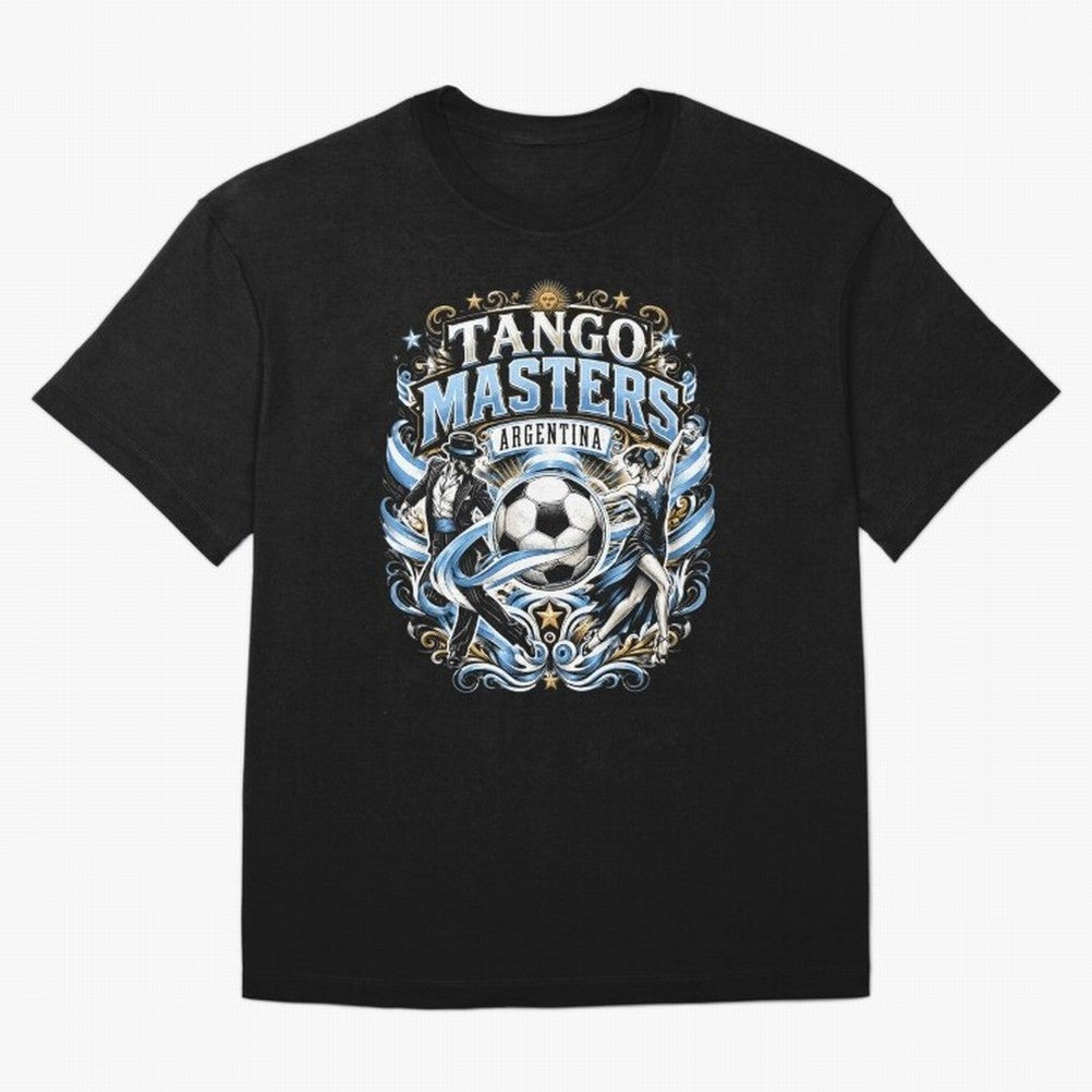 Tango Masters Argentina World Cup 2026 Oversized T-Shirt Celebrate the Magic of FIFA World Cup 2026 USA Canada Mexico Centered on Messi, France Energy, Match Day Excitement, Supporter Culture, Golden Goals and Global Football Passion; Perfect for