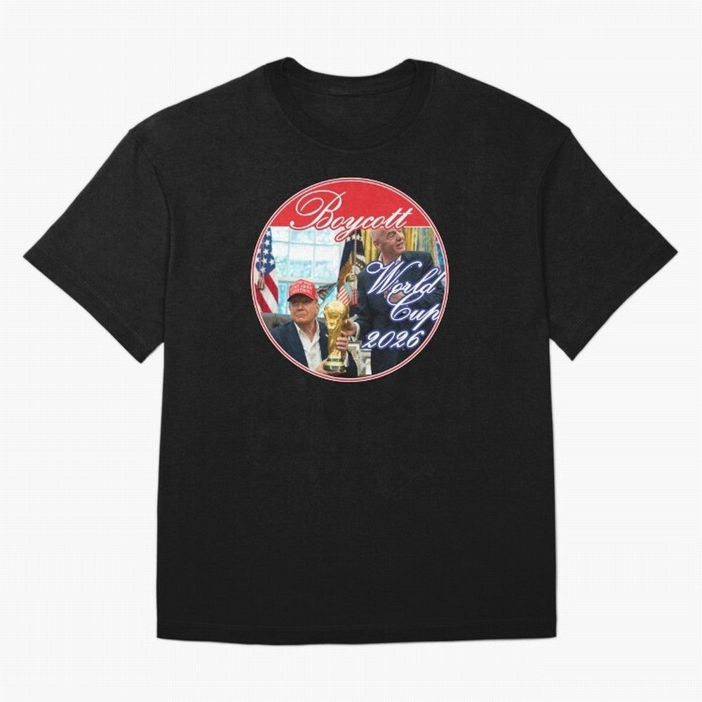 Boycott World Cup 2026 Oversized T-Shirt Carry National Pride through FIFA World Cup 2026 Group Stage Spirit, with Germany, CR7, Match Day Excitement, Supporter Culture, Golden Goals and Global Football Passion; Perfect for People Who Love