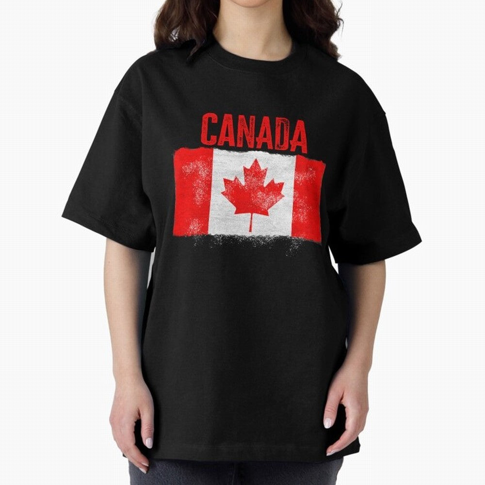 Canada Oversized T-Shirt Cheer through Every Moment of Global Football Passion for FIFA World Cup 2026, Celebrating Messi, Neymar and Mbappe, France, Fan Favorite Moments, National Team Passion, Big Match Drama and Soccer History; Made for Die Hard