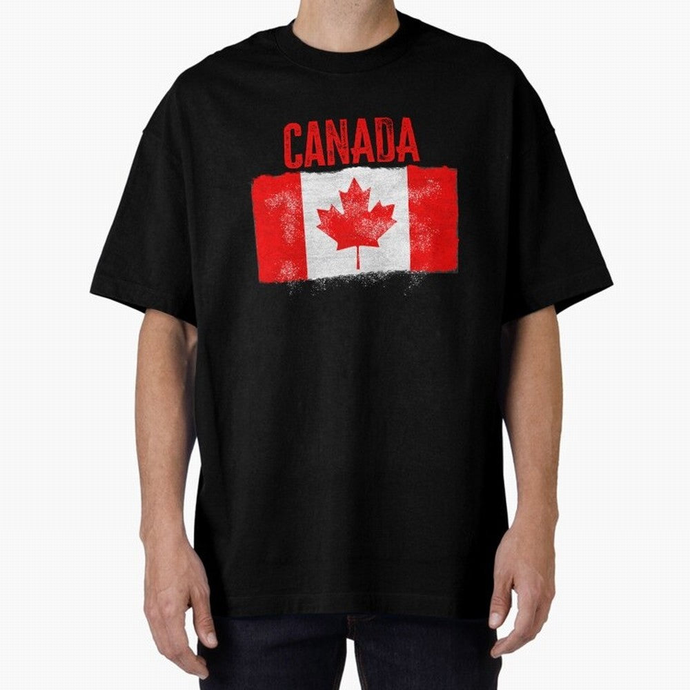 Canada Oversized T-Shirt Cheer through Every Moment of Global Football Passion for FIFA World Cup 2026, Celebrating Messi, Neymar and Mbappe, France, Fan Favorite Moments, National Team Passion, Big Match Drama and Soccer History; Made for Die Hard
