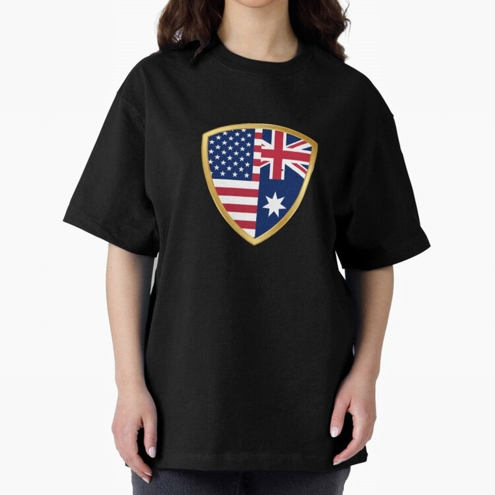 FIFA World Cup - USA v Australia Oversized T-Shirt Capture Global Football Passion for FIFA World Cup 2026, Made for Mbappe and Neymar, Spain, Tournament Hype, Historic Matchups, Family Viewing Parties and Global Sports Pride; Great for Supporters
