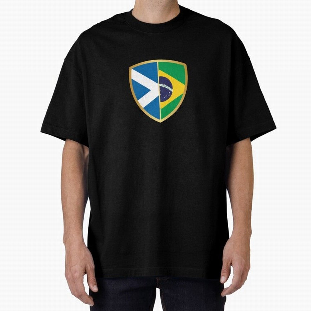 FIFA World Cup -Scotland v Brazil Oversized T-Shirt Discover Global Football Passion for FIFA World Cup 2026 Group Stage, Built around Haaland and Mbappe, England and Germany, Sports Nostalgia, International Competition, Famous Players and