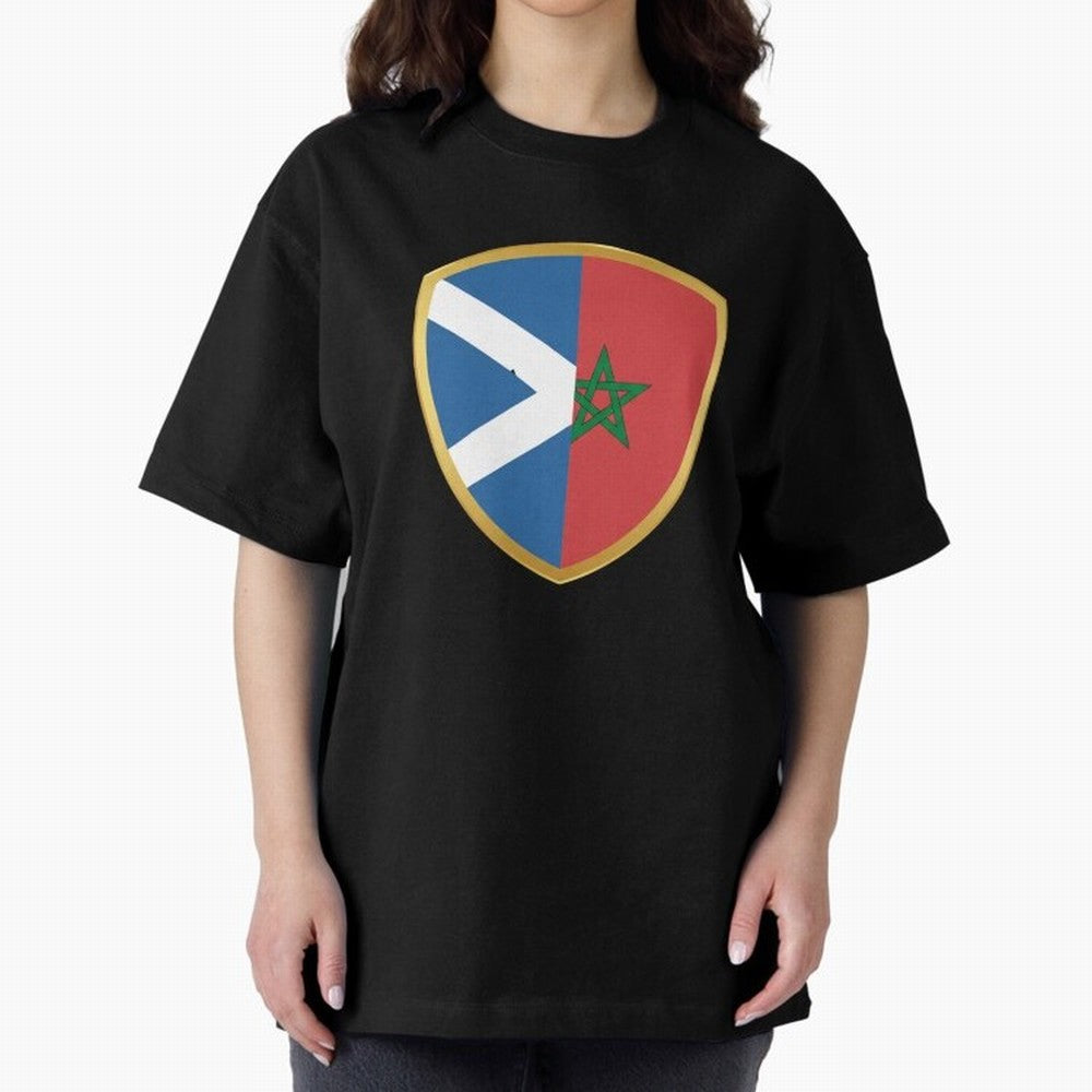 FIFA World Cup -Scotland v Morocco Oversized T-Shirt Represent the Passion of FIFA World Cup 2026 USA Canada Mexico Spirit, with Argentina, France and Brazil, Messi, Neymar and Mbappe, Supporter Pride, Iconic Celebrations, Legendary Names and