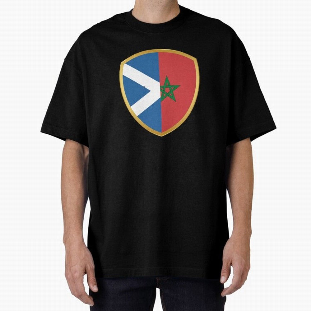 FIFA World Cup -Scotland v Morocco Oversized T-Shirt Represent the Passion of FIFA World Cup 2026 USA Canada Mexico Spirit, with Argentina, France and Brazil, Messi, Neymar and Mbappe, Supporter Pride, Iconic Celebrations, Legendary Names and