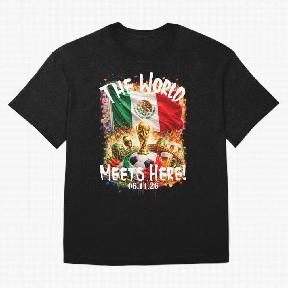 2026 World Cup Oversized T-Shirt Keep the Match Day Mood of FIFA World Cup 2026 Group Stage for Fans of Messi and France, Bringing Sports Nostalgia, International Competition, Famous Players and Unforgettable Victories; Created for Match Day