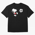 SNOOPY Football - FIFA World Cup 2026 Oversized T-Shirt Show Love for Legendary Goals in FIFA World Cup 2026 USA Canada Mexico for Fans of Haaland and Mbappe and Spain and Netherlands, Bringing Global Supporter Spirit, Legendary Goals, National