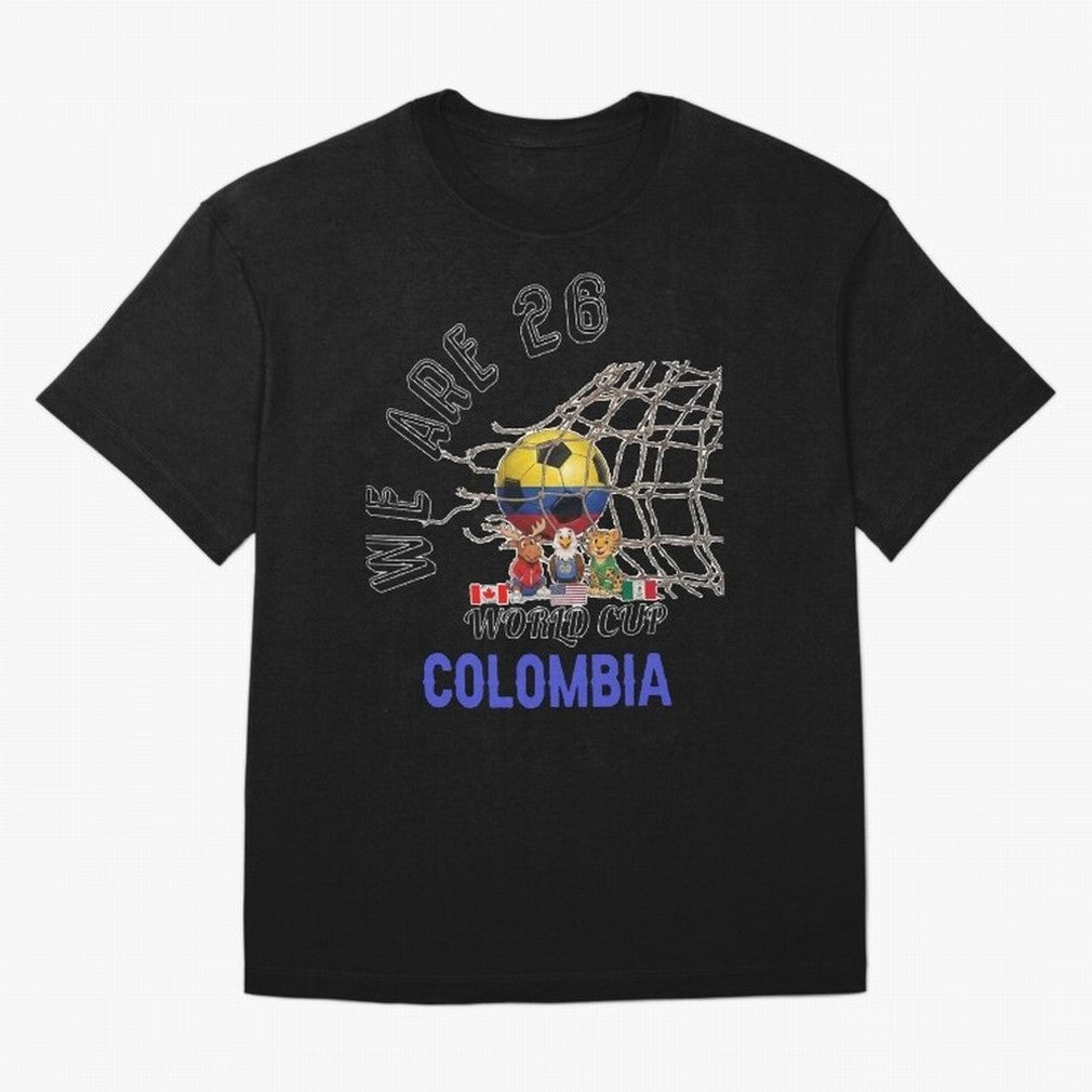 World cup 26 - Colombia Oversized T-Shirt Represent Fans Who Live for Global Football Passion for FIFA World Cup 2026, Capturing CR7, Germany, Football History, Final Match Energy, Crowd Noise and Once in a Lifetime Moments; Perfect for People Who