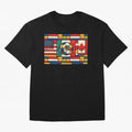 Elegant World Cup Stadiums Geometrical | Soccer Flags Mexico Canada USA Oversized T-Shirt Represent FIFA World Cup 2026 Built around Messi, Neymar and Mbappe, Portugal, Spain and Germany Energy, Match Day Excitement, Supporter Culture, Golden Goals